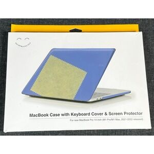 TechProtectus Macbook Pro14cCase w/ Keyboard Cover&Screen Protector SerenityBlue